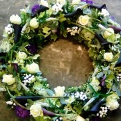 Contemporary Calla Lily Wreath